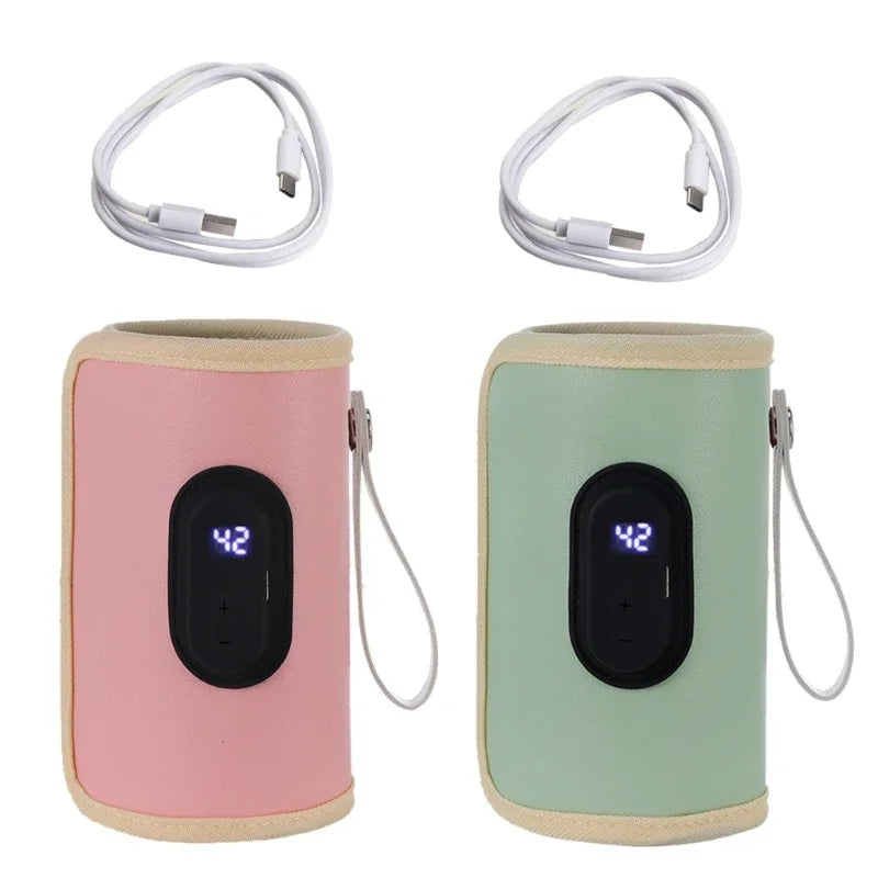 Baby Milk Warmer Baby Nursing Bottle Heater, Portable USB Bottle Warmer for Car