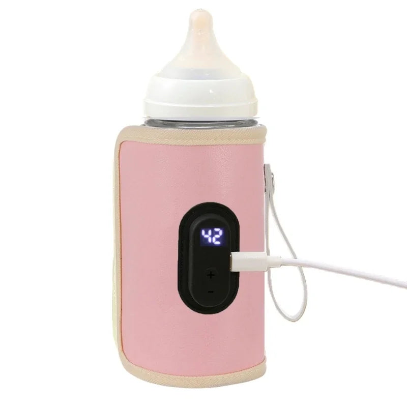 Baby Milk Warmer Baby Nursing Bottle Heater, Portable USB Bottle Warmer for Car